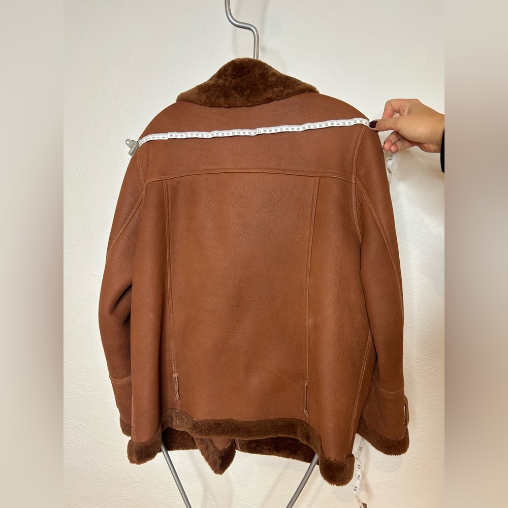 Annabelle Brown Shearling Jacket - Picture 9 of 11